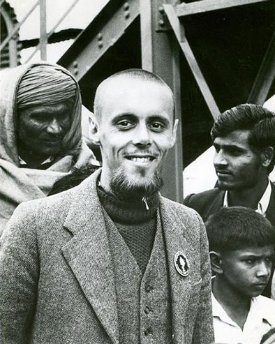 Charles Cameron and three others in India circa 1975